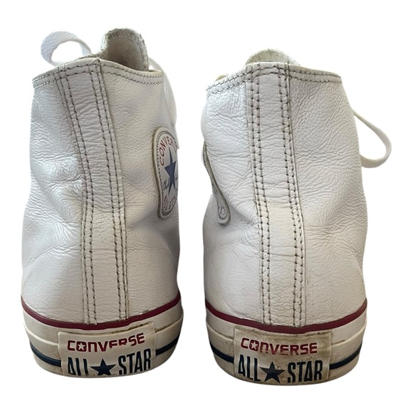 Converse Mens Sneakers 12 Chuck Taylor All Star Leather White 132169C - Picture 8 of 9